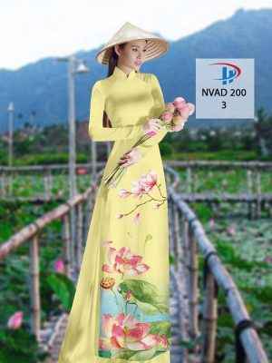 Vải Áo Dài Hoa Sen AD NVAD200 35